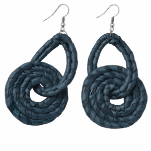 Earring Frida Collection african earring dark green
