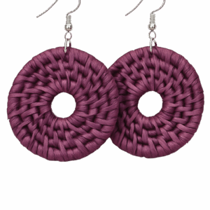 Earring Frida Collection african earring purple